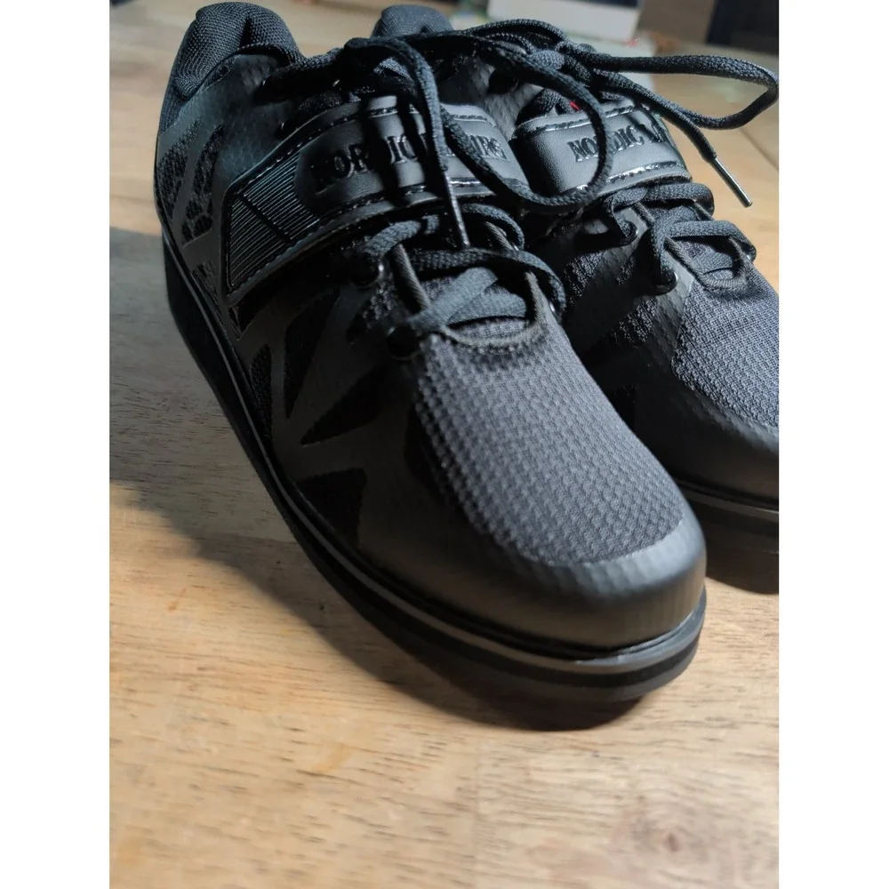 Nordic Lifting MEGIN Men's Black Powerlifting Shoes Weightlifting Size 8